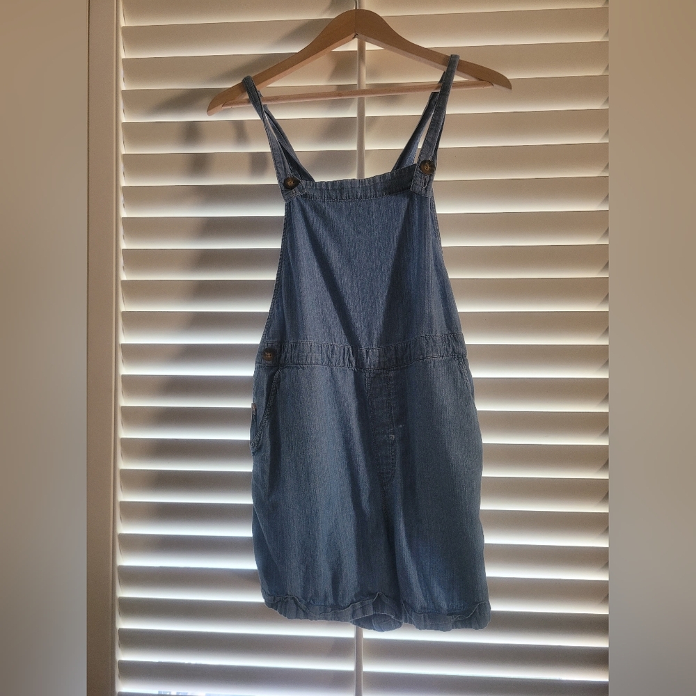 Hollister Light Blue Denim Overalls